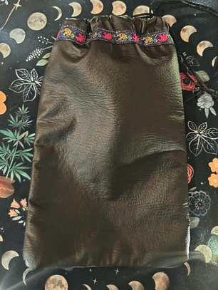 Sacos para Tarot Eco Cuero negro