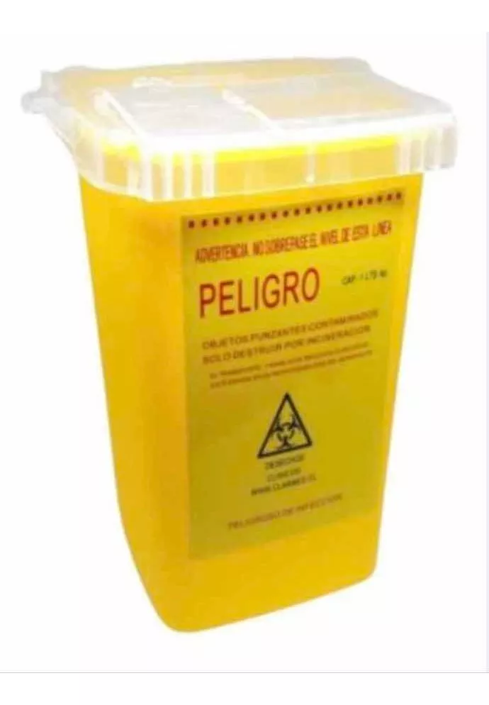 CAJA PLASTICA DESECHO CORTOPUNZANTE 1L