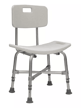 SILLA DE DUCHA BARIATRICA CON RESPALDO BA395