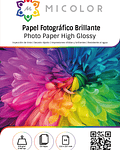 Papel Fotográfico brillante A4 200 g 50 hojas     