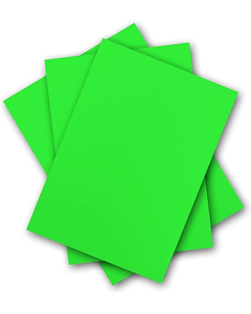 Papel Adhesivo fluorescente Verde A4 90g 50 hojas 