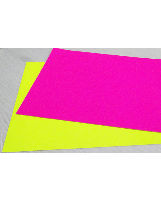 Papel Adhesivo fluorescente Amarillo A4 90g 50 hojas 