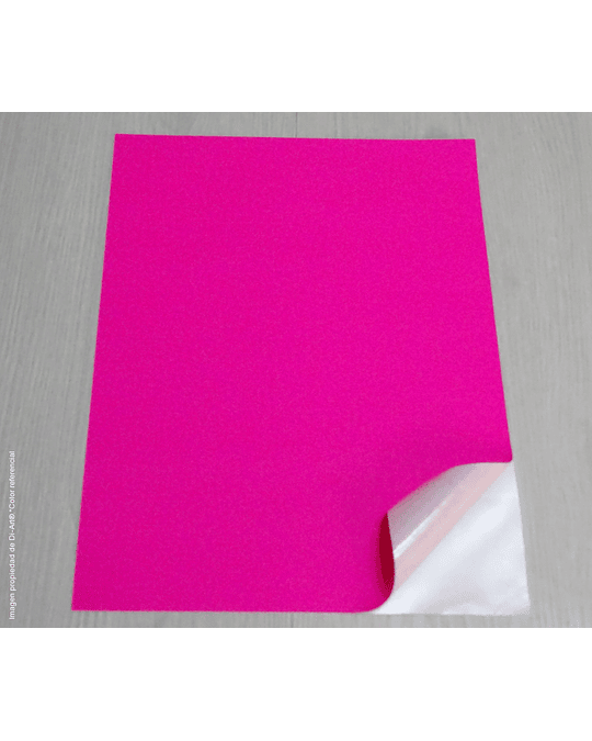 Papel Adhesivo fluorescente Fucsia A4 90g 50 hojas 