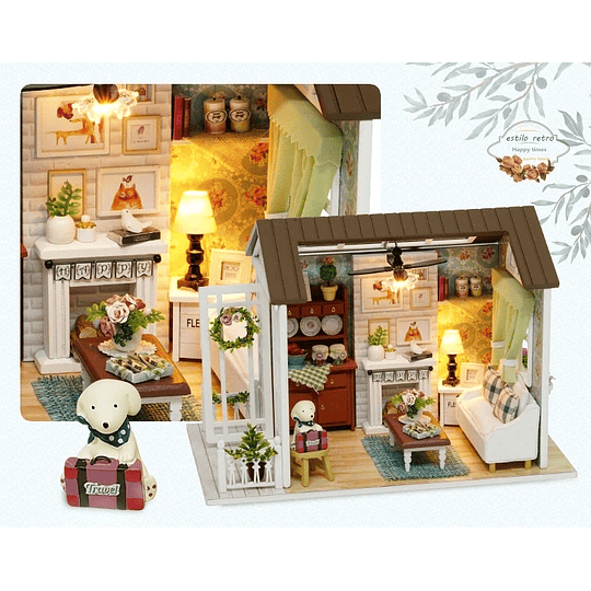 Casa de muñecas kit led toys 