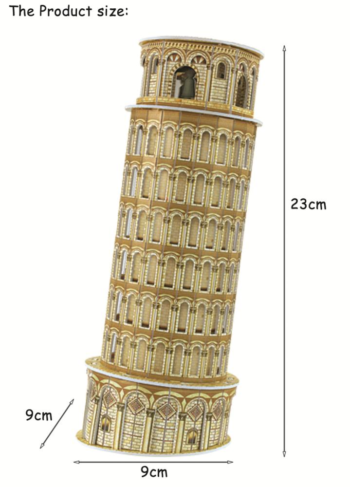 3d puzzle Torre de Pisa 8pc