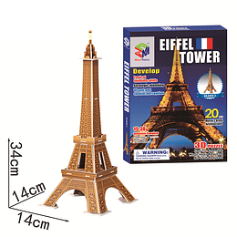3d puzzle Torre Eiffel 20 piezas