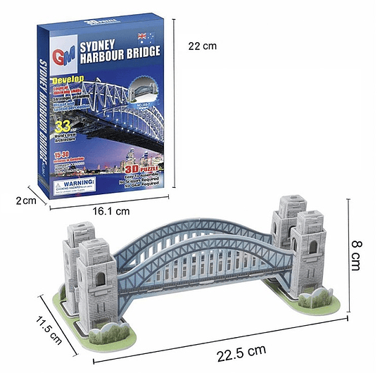 3d puzzle Syndey Harbour Bridge