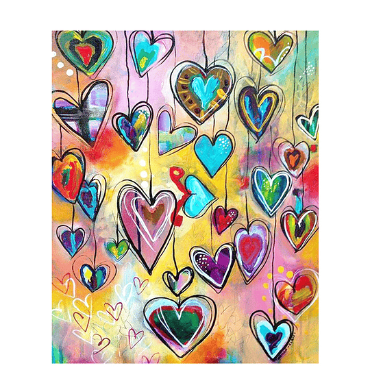 Diamond by Painting 5d Corazones