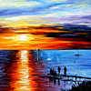 Pintura por números atardecer Marino (40x50 cm)