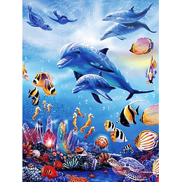 Diamond Painting Delfines (40x50cm)