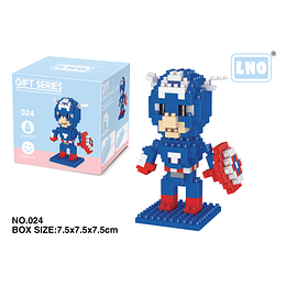 Nano Blocks Capitán América (tipo Lego 210 Piezas) 