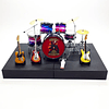 Bateria Miniatura con guitarras  THE BLACK EYED PEAS