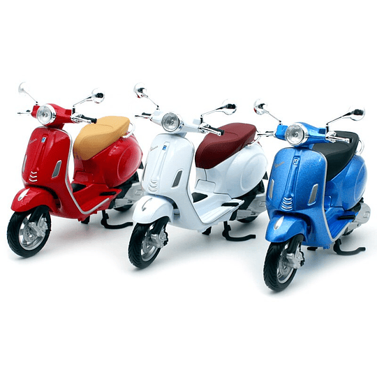 Motoneta Vespa Primavera Escala 1/12 (Rojo)