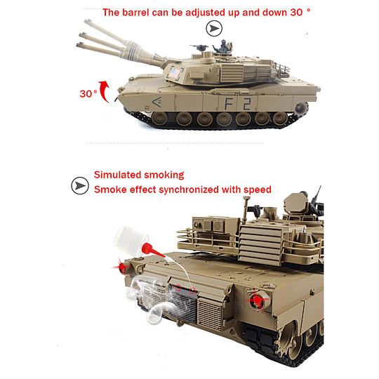 Tanque M1A2 ABRAMS  radiocontrolado