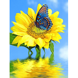 Diamond Painting Mariposa en Flor (40x50cm)