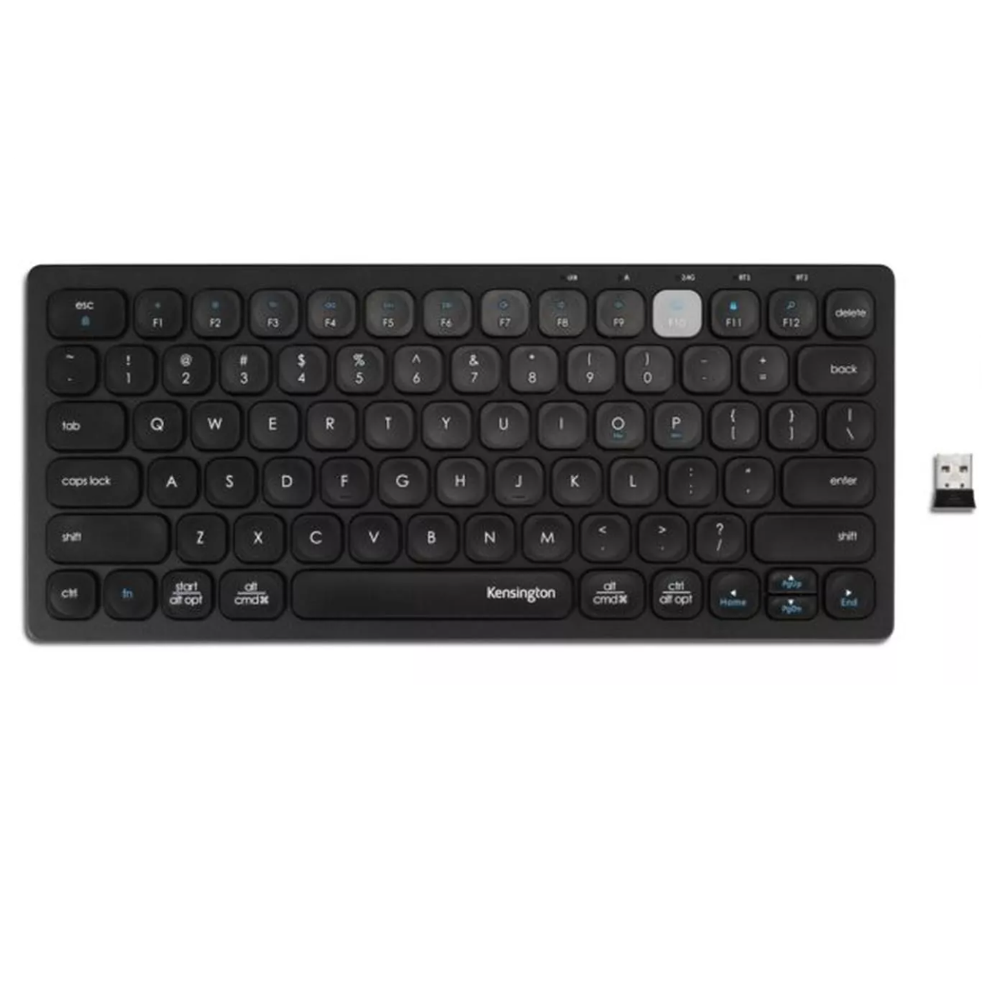 Teclado Compacto Wireless Kensington K75502, Multidispositivo, Negro, Español 1