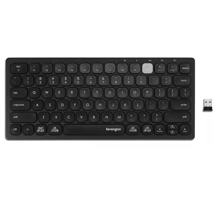 Teclado Compacto Wireless Kensington K75502, Multidispositivo, Negro, Español 1