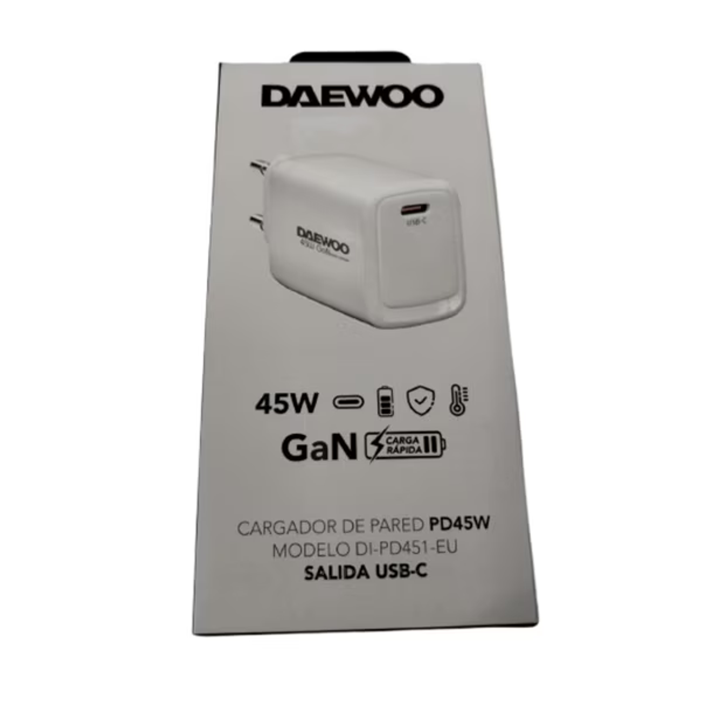 DAEWOO CARGADOR DE PARED 45W Tipo C  Carga Rapida 2
