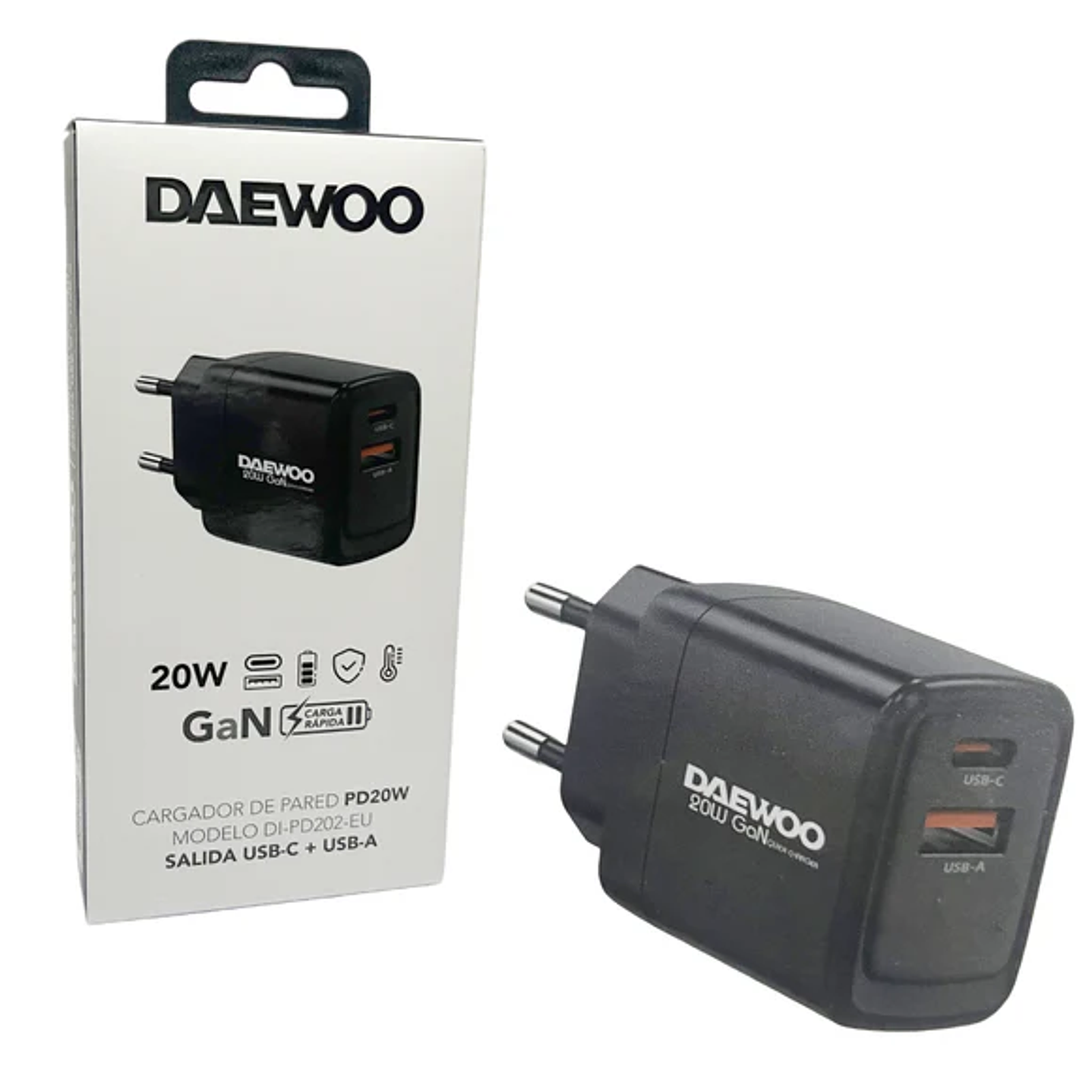 DAEWOO  CARGADOR DE PARED 20 W DI-PD202-EU 1