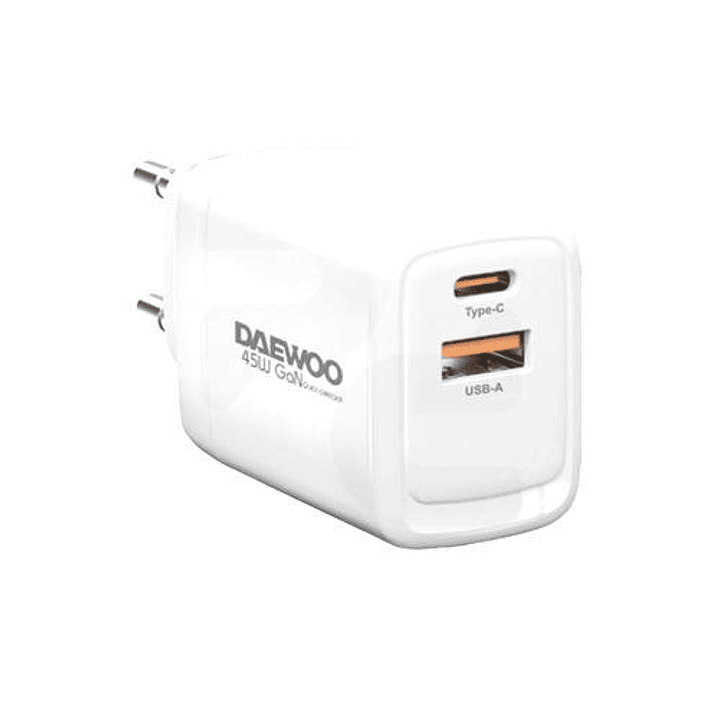 Cargador de Pared Daewoo Tipo C 45W A+C Blanco 1