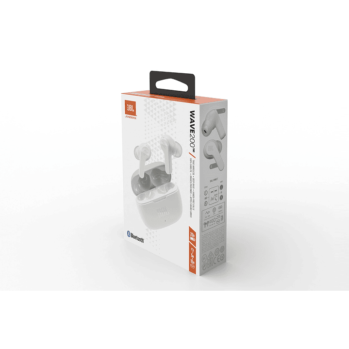 Audífonos Inalámbricos JBL Wave 200 TWS, In-Ear, Batería 20 Horas, Blanco 5