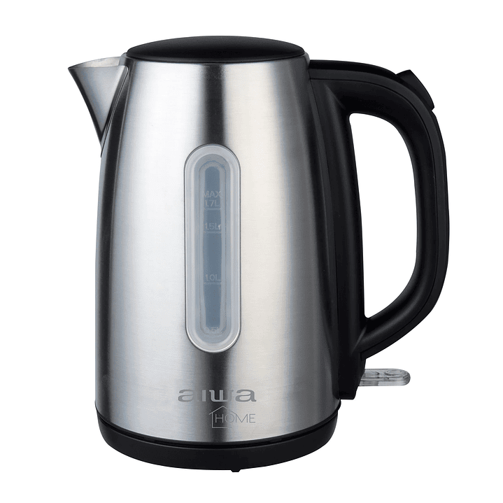 Hervidor Eléctrico 1.7l Aiwa Acero Inoxidable 2200w A-jd1402 Plateado 1