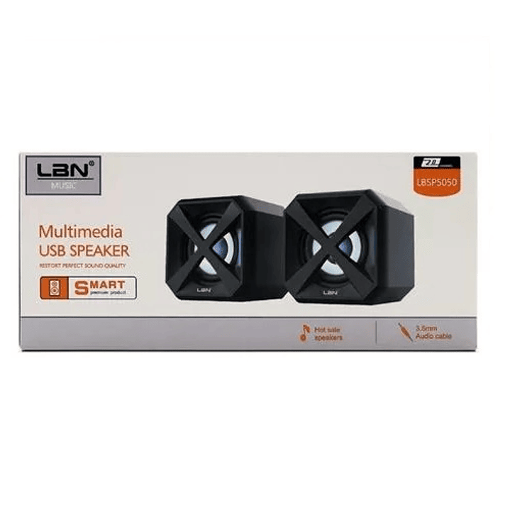 Parlante  LBN Para PC 2.0 Multimedia  1