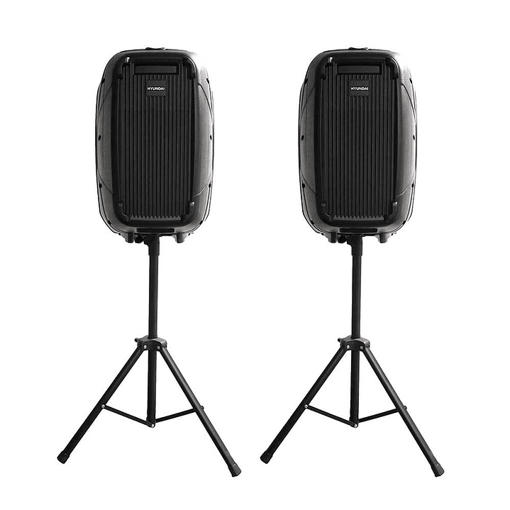 Combo Audio 2 Parlantes Minicomponente + 2 Atriles + Amplificador + Micrófono Inalámbrico Hyundai 3