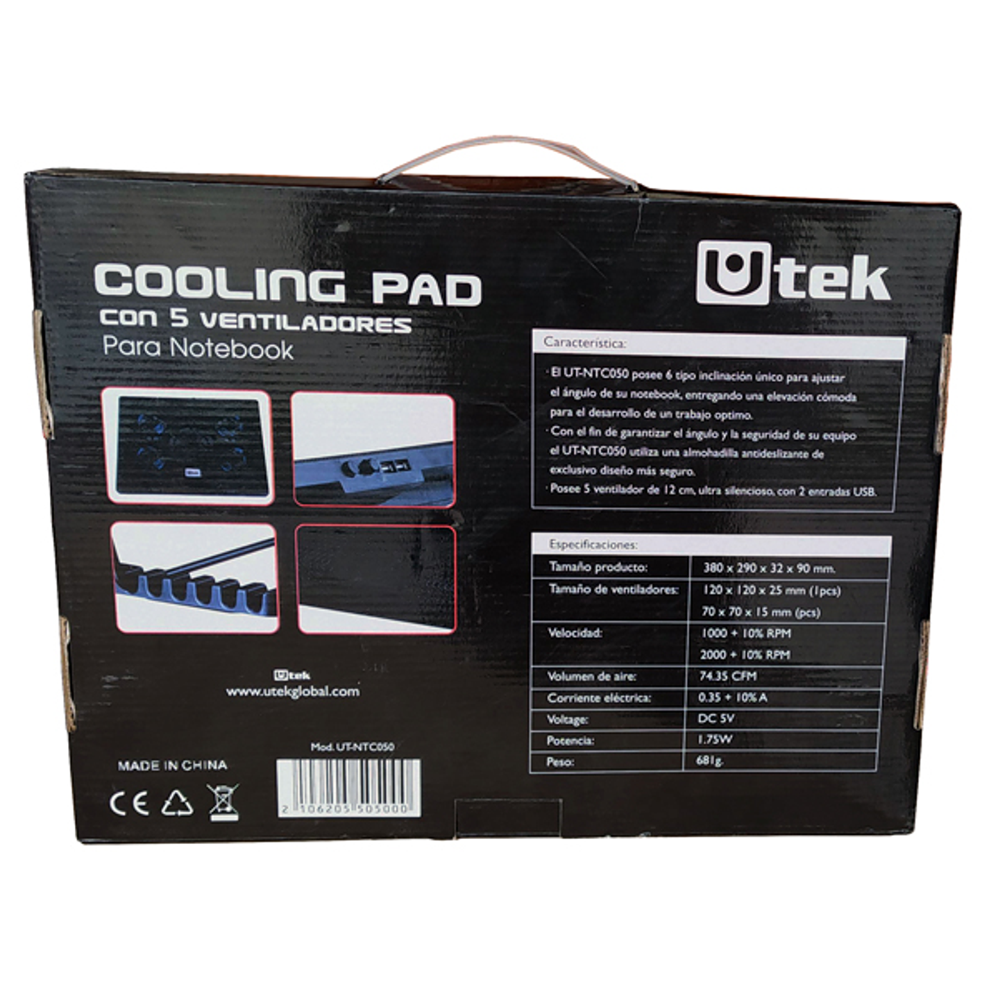 Cooler para notebook 12 -17