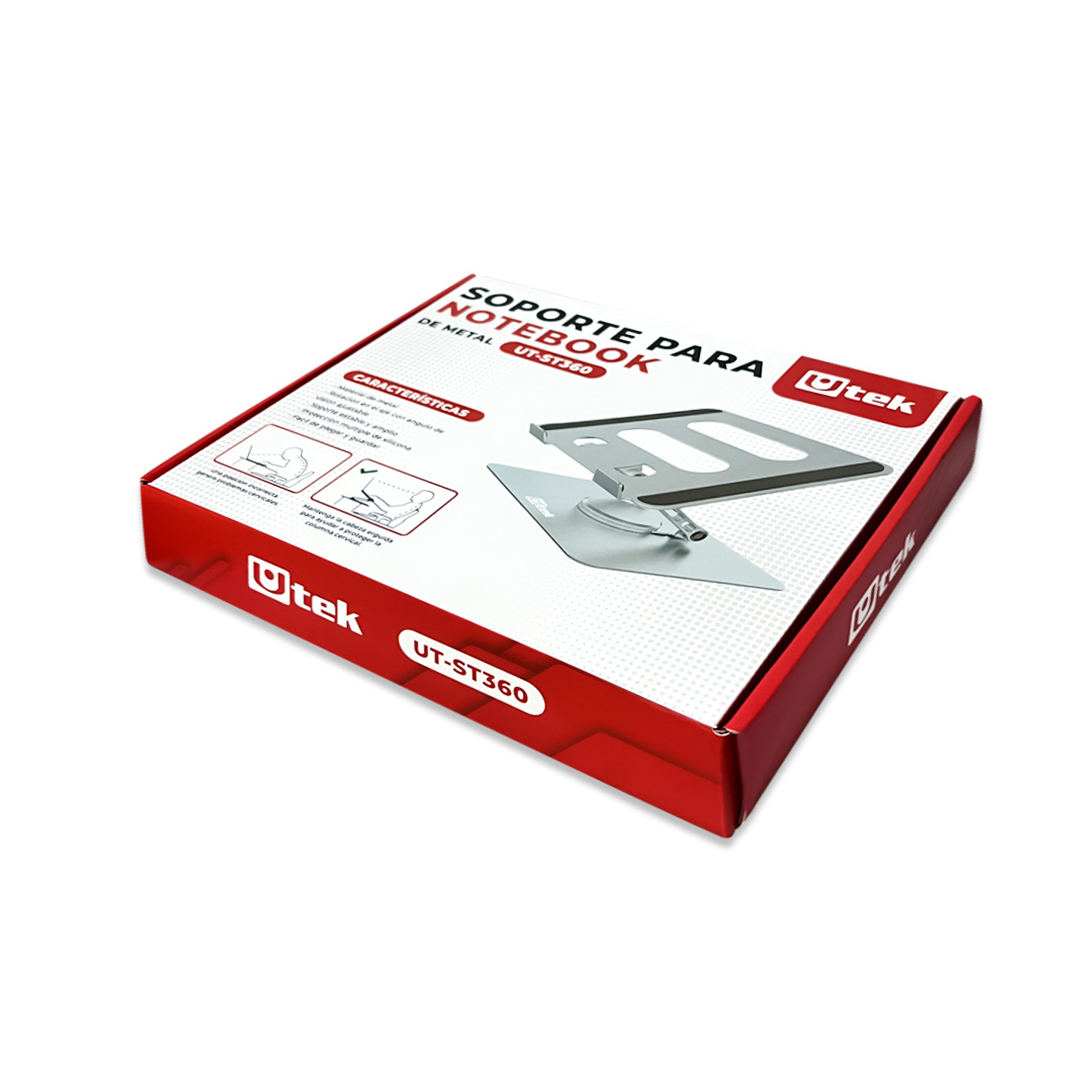 Soporte de Aluminio Giratorio 360º para Notebook / mod. UT-ST360 4