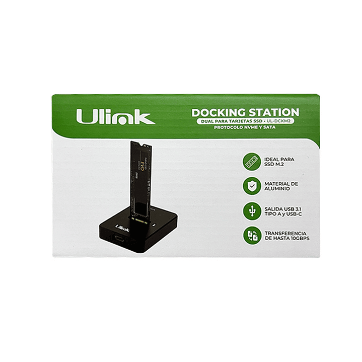 Docking Station Dual para Discos SSD (NVME/SATA) / mod. UL-DCKM2 6