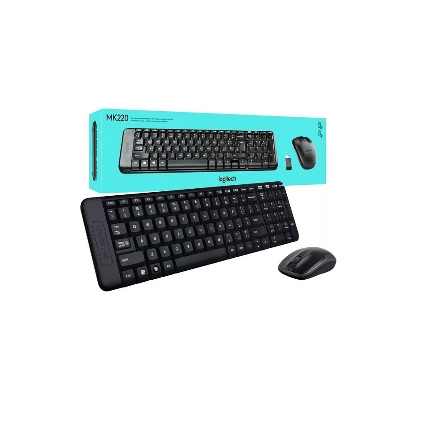 COMBO TECLADO Y MOUSE UNIVERSAL INALÁMBRICO LOGITECH UNICO MK220 1