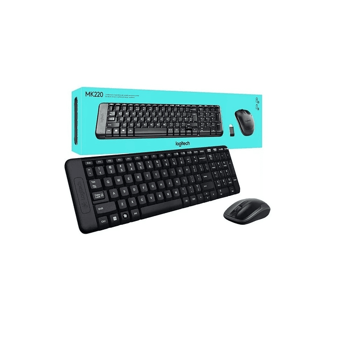 COMBO TECLADO Y MOUSE UNIVERSAL INALÁMBRICO LOGITECH UNICO MK220 1