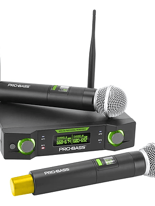 Modelo: UF-224 MICROFONO INALAMBRICO DOBLE