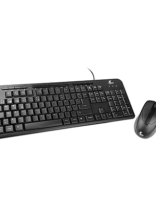 Xtech kit teclado mouse alambrico multimedia negro