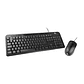 Xtech kit teclado mouse alambrico multimedia negro - Miniatura 1