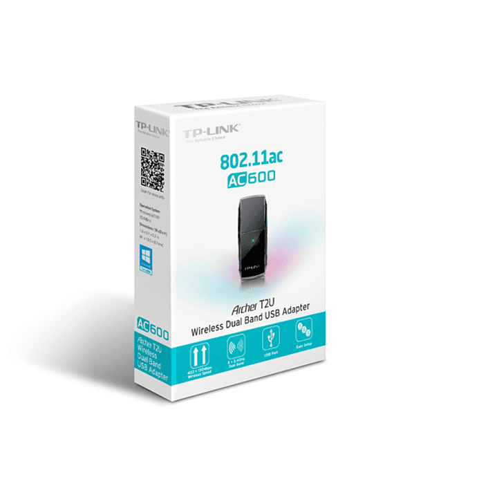 TP-LINK Archer T2U Adaptador USB2.0 WiFi5 AC600 DualBand 4