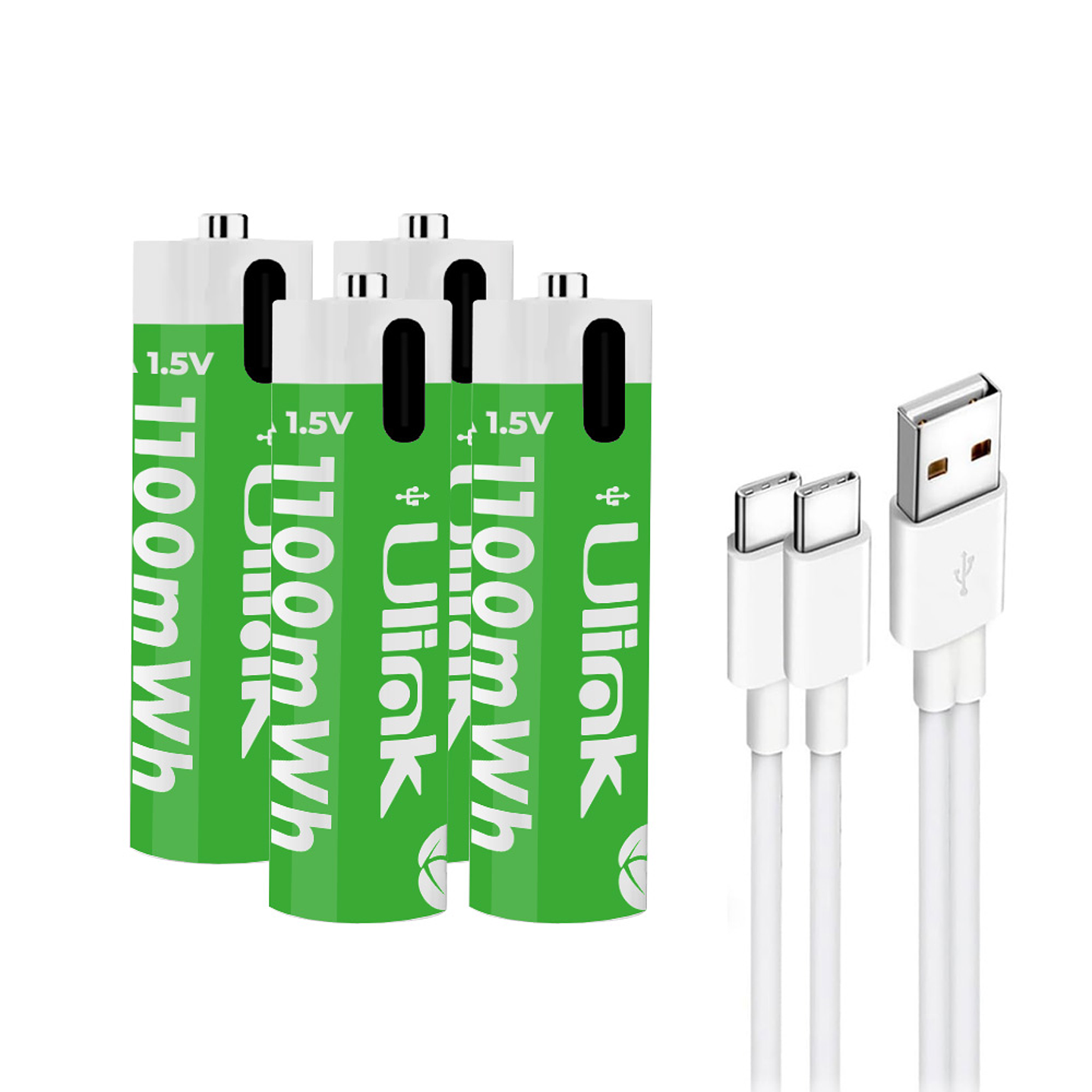 Pilas 4x AAA con carga USB C de 1100mWh Mod. UL-BAT3A4 1