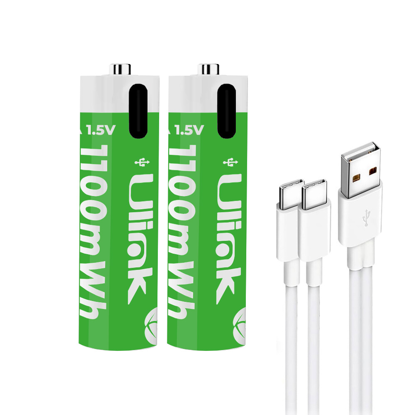Pilas 2x AAA con carga USB C de 1100mWh Mod. UL-BAT3A2 1