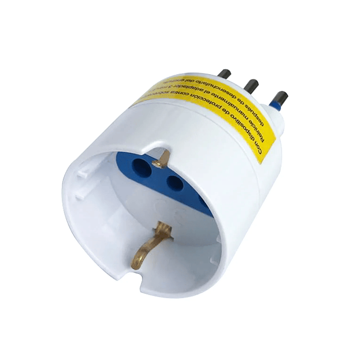 Adaptador Schuko Certificado 10A 250V 1500W Macrotel 4