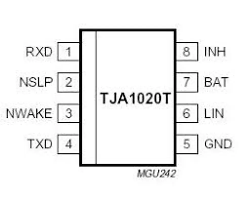 TJA1020T (TJA1020) Transceptor LIN 2.0 / SAE J2602 2