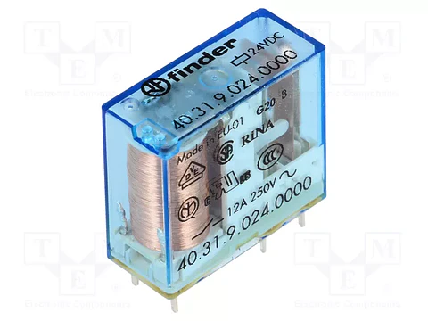 Relay Finder 24VDC  -  10A/400VAC