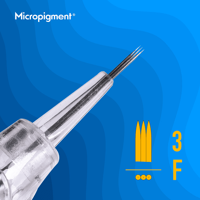 Aguja 3F 10u. Cartucho Micropigmentación