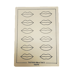 Piel Sintética Plana Diseño Labios