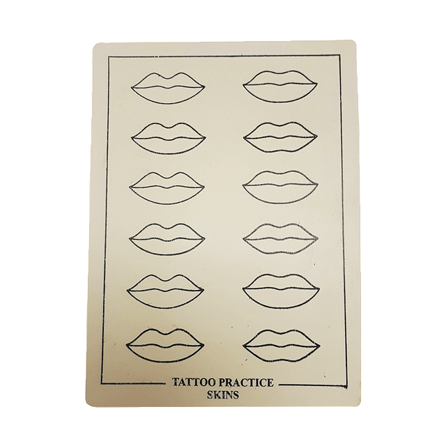 Piel Sintética Plana Diseño Labios