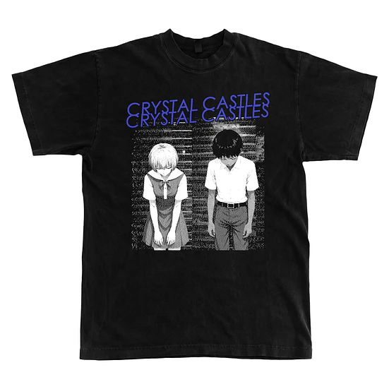 Crystal Castles x Evangelion - Polera Manga Corta 1