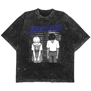 Crystal Castles x Evangelion - Polera Manga Corta