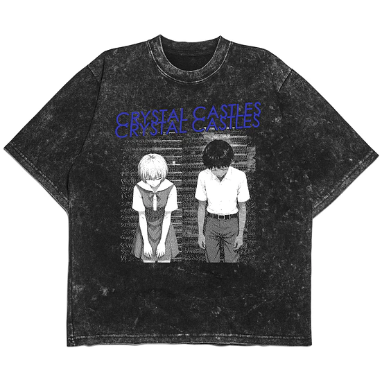Crystal Castles x Evangelion - Polera Manga Corta 1