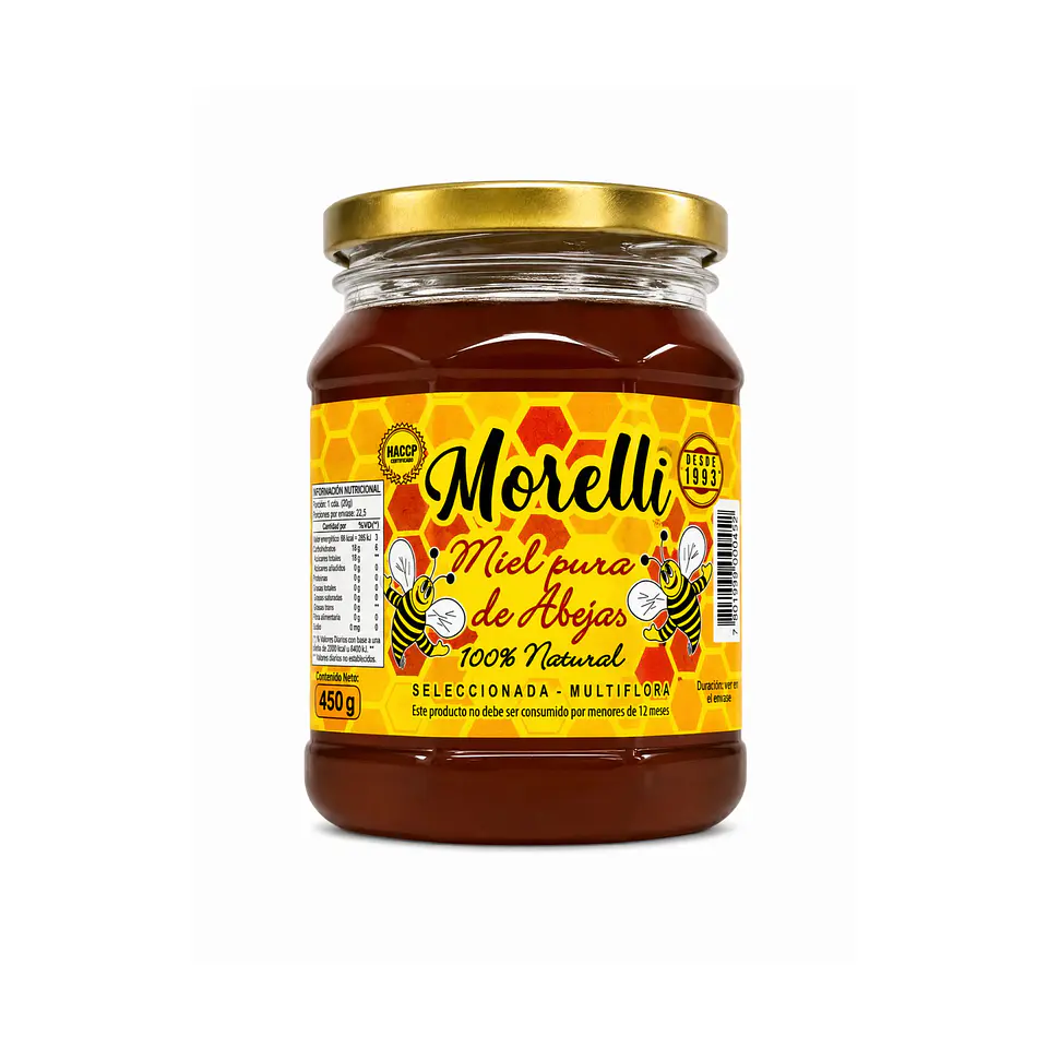 Miel De Abeja Multiflora 100% Pura 450g 1