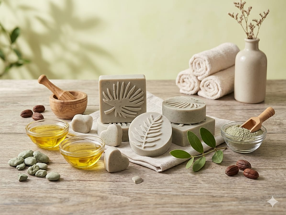 Jabón de arcilla verde y aceite de jojoba 1